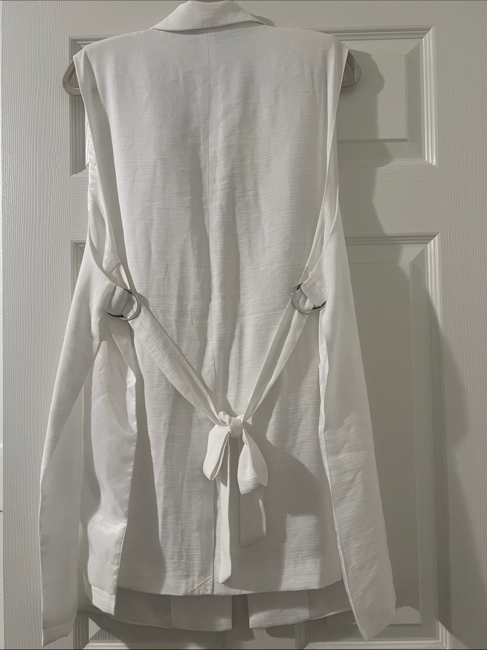 NWT Splash White Sleeveless Blazer Vest - Picture 4 of 9